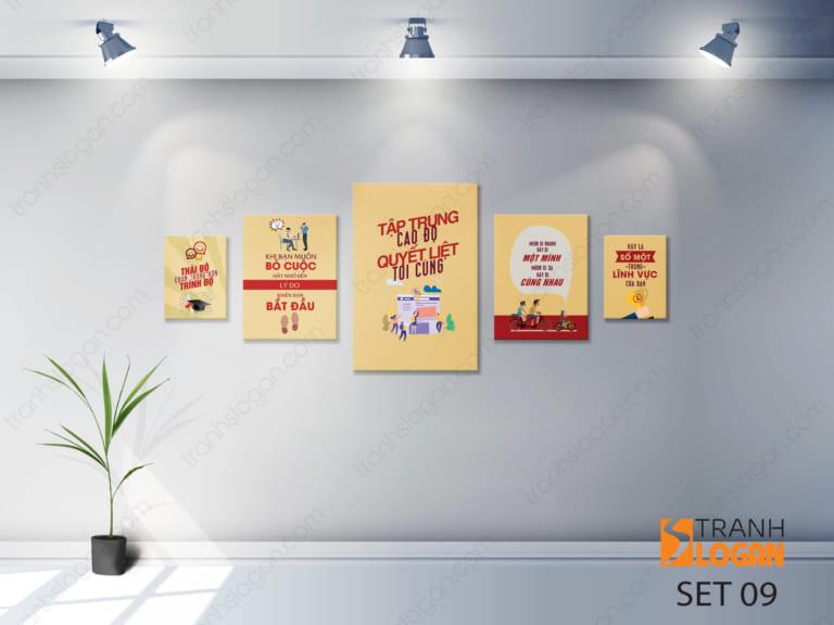 Bộ 5 Tranh Về Tinh Thần Làm Việc & Thái Độ Tích Cực