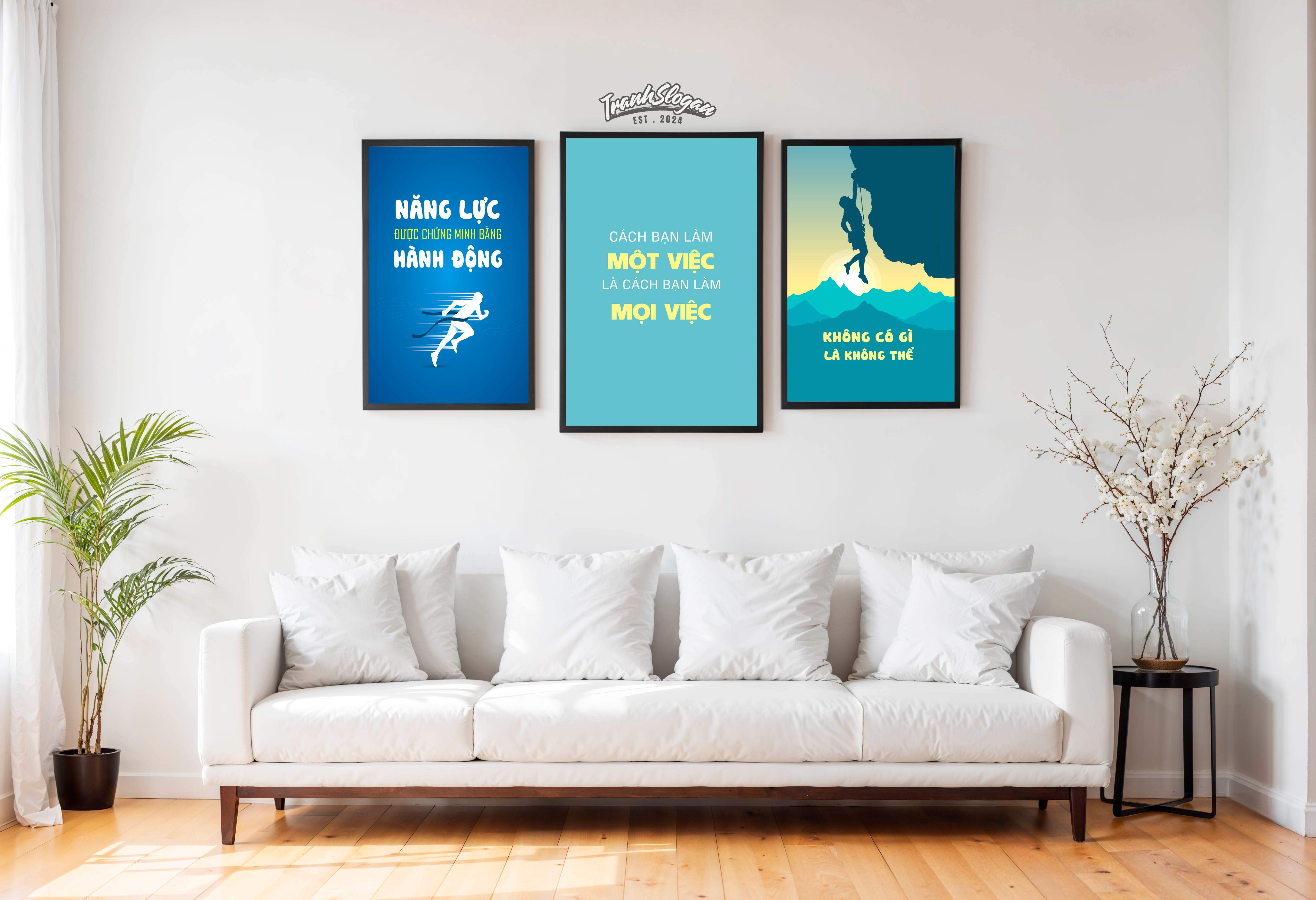 Bộ 3 Tranh Slogan Văn Phòng Tạo Động Lực 03
