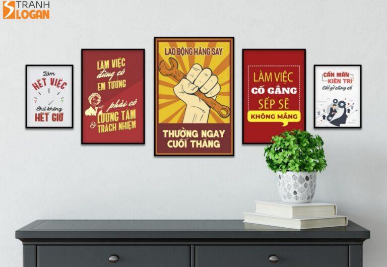 Bộ 5 Tranh Chủ Đề Lao Động Sản Xuất