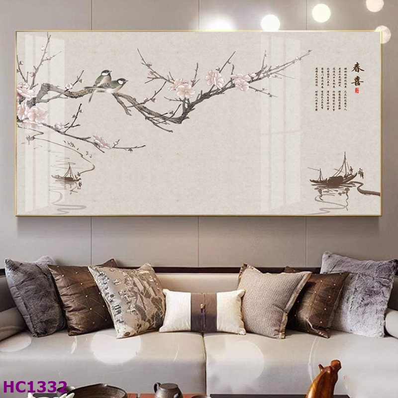 Tranh Cổ Trang Hoa Và Chim 27