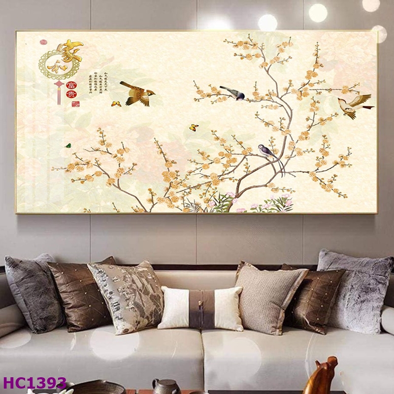 Tranh Cổ Trang Hoa Và Chim 34