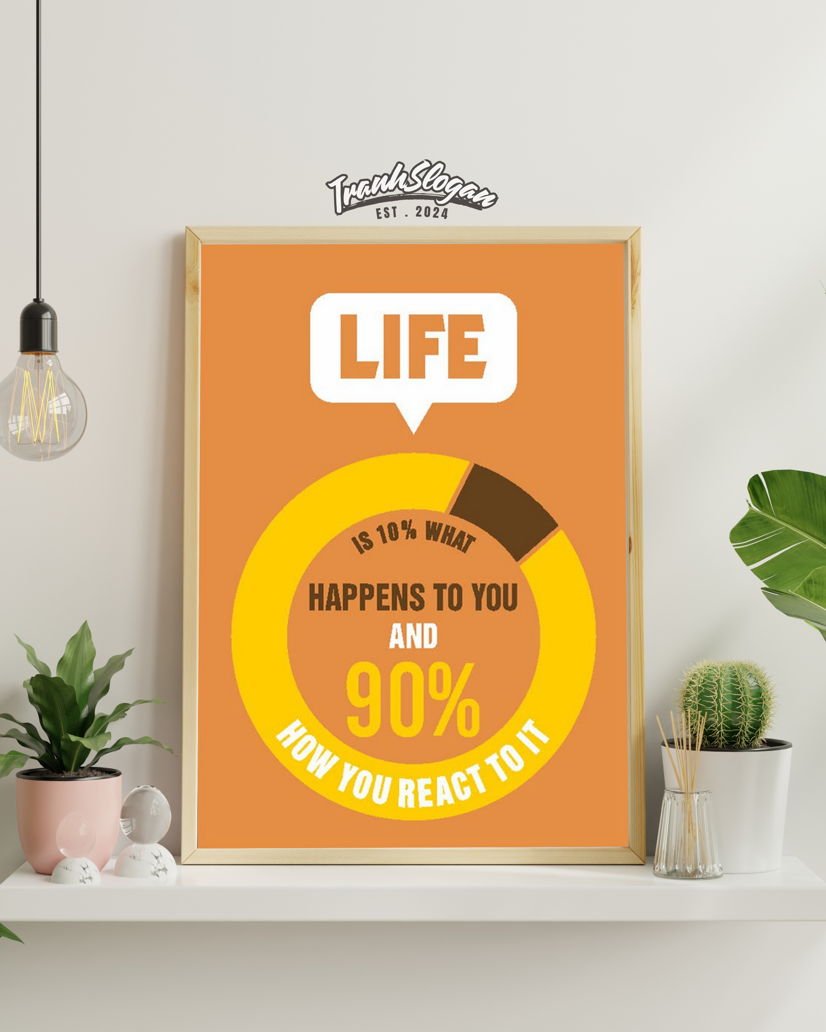 life is 10% what happens to you and 90% how you react to it