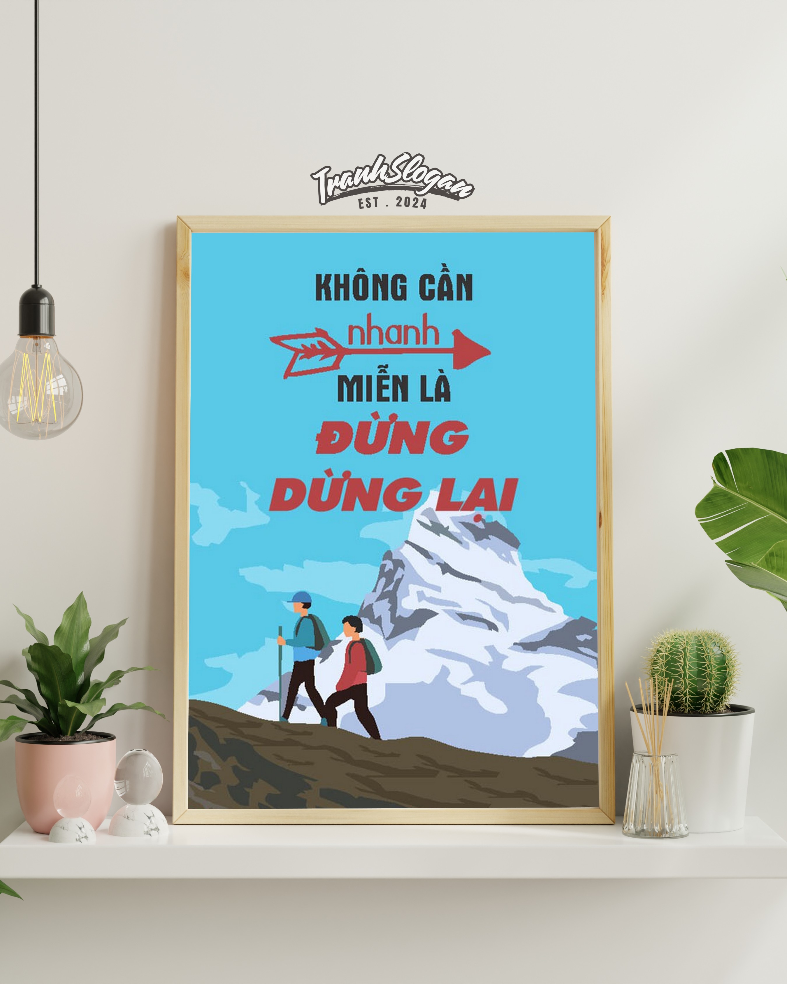 không cần nhanh miễn đừng dừng lại