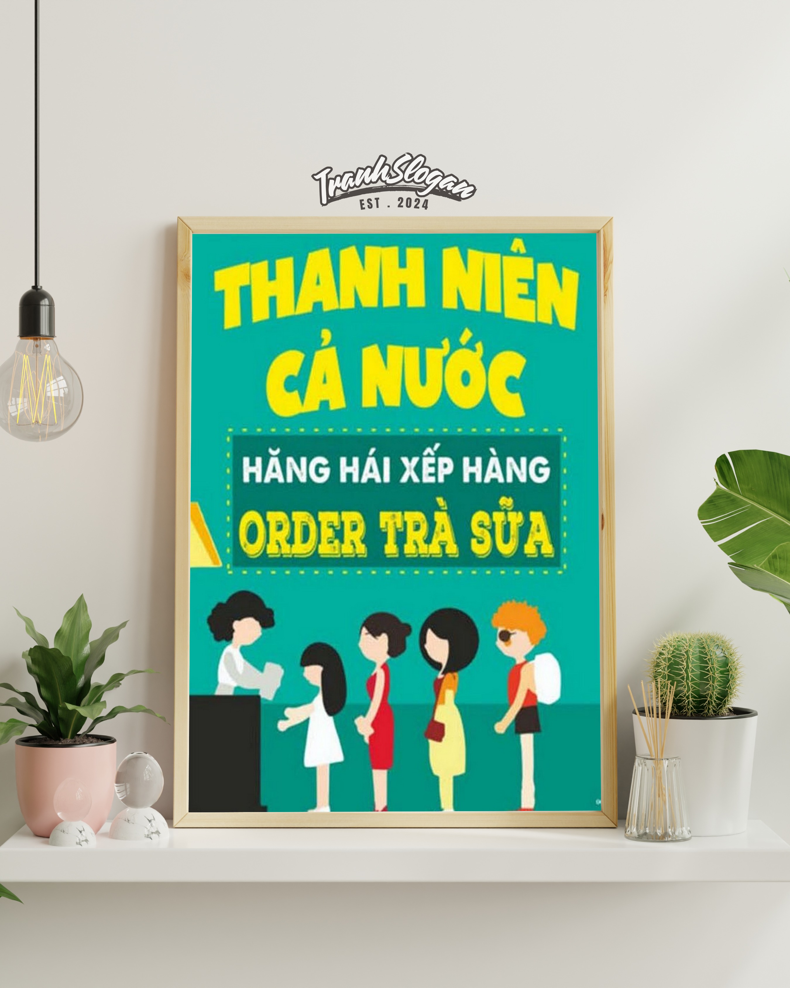 Thanh niên cả nước hăng hái xếp hàng order trà sữa
