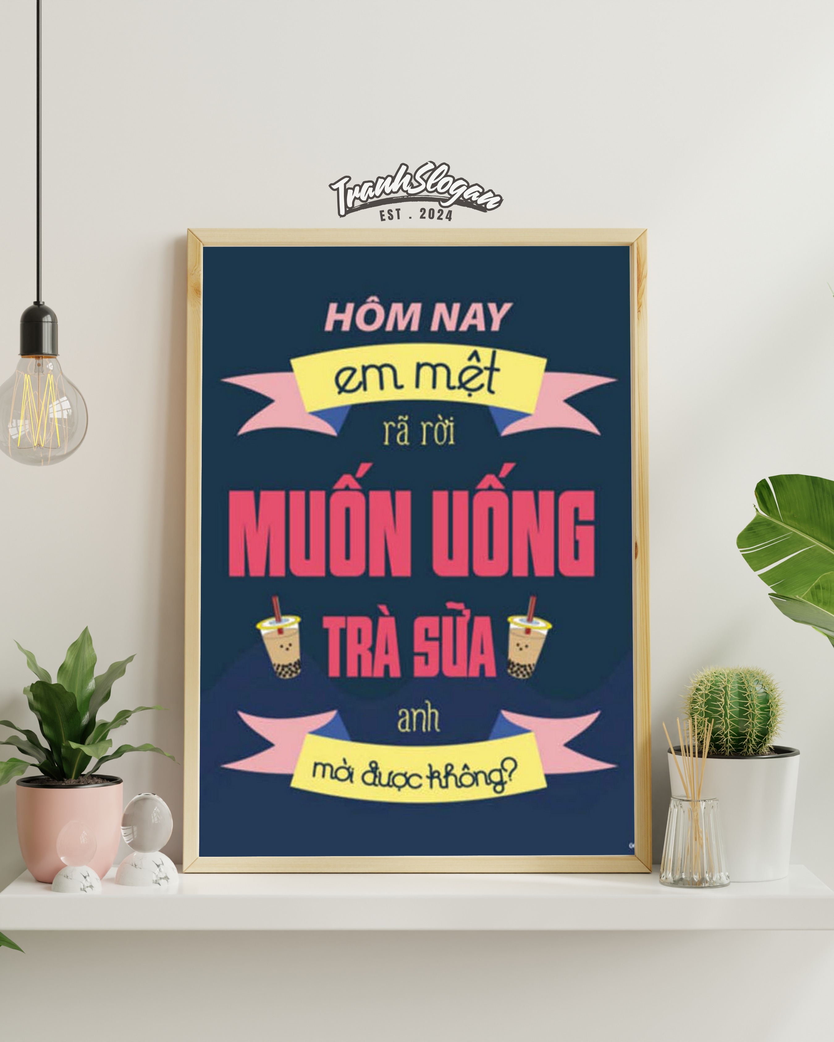 Hôm nay em mệt rã rời muốn uống trà sữa anh mời được không