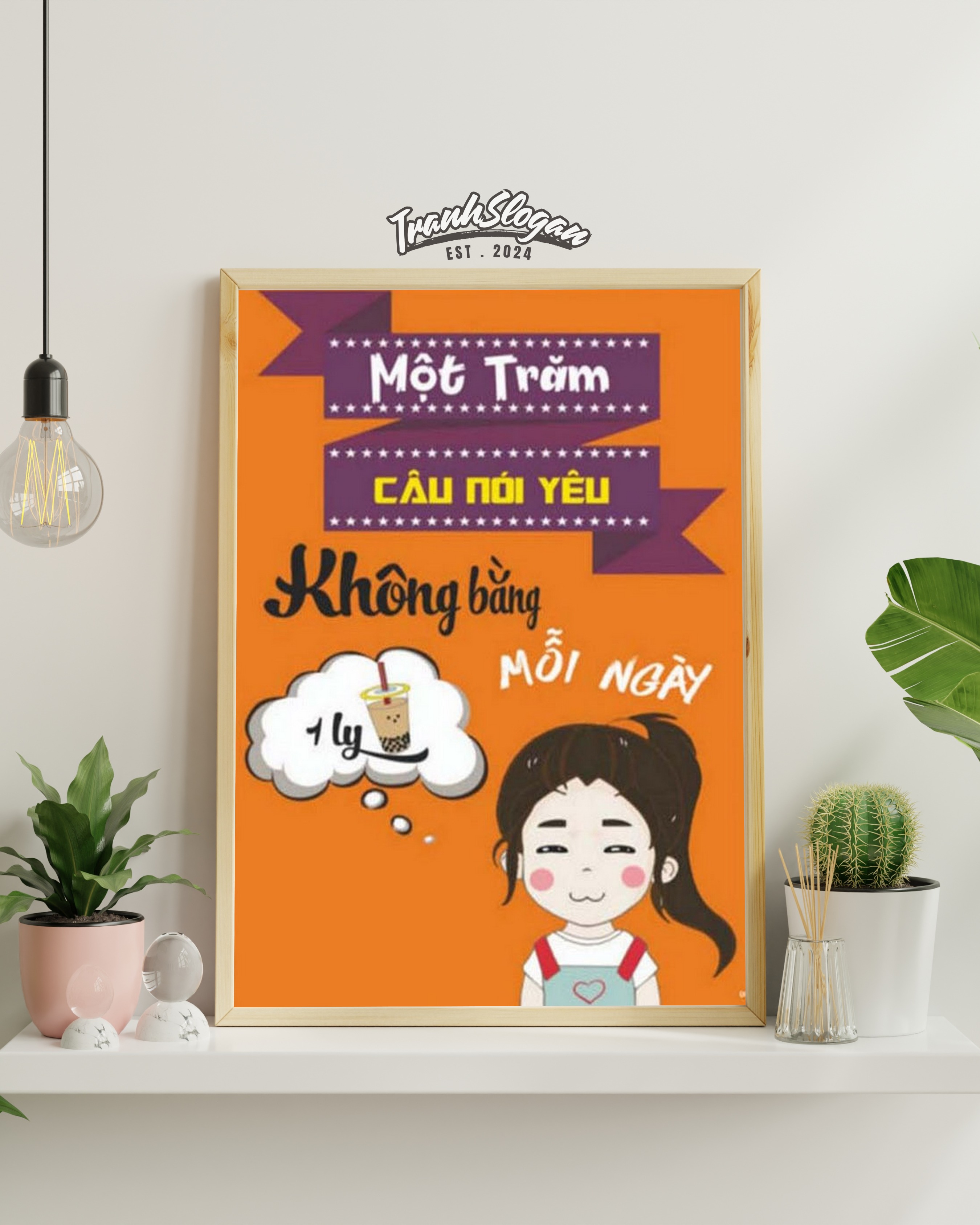 Một trăm câu nói yêu không bằng mỗi ngày một ly trà sữa