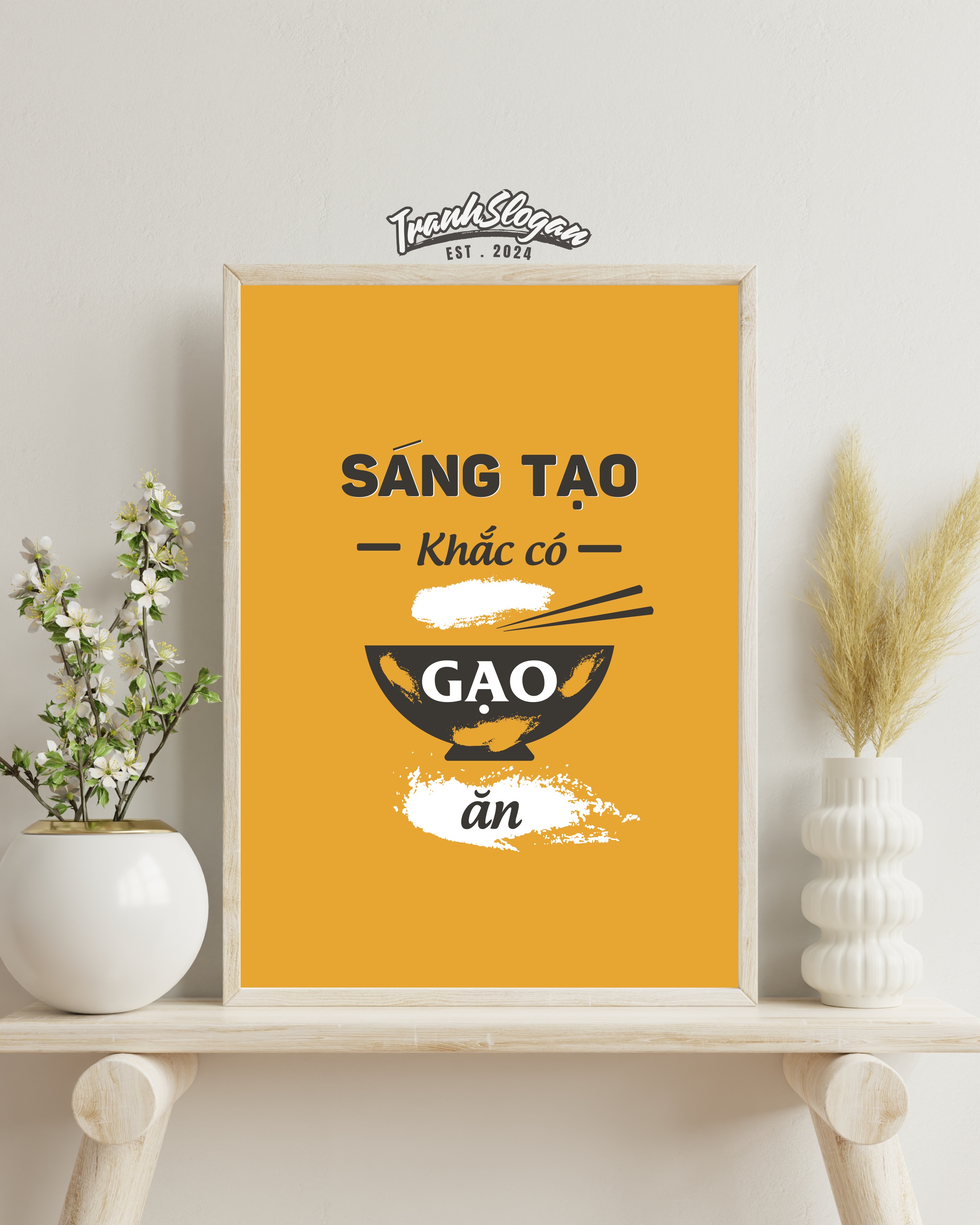 Sáng tạo khắc có gạo ăn