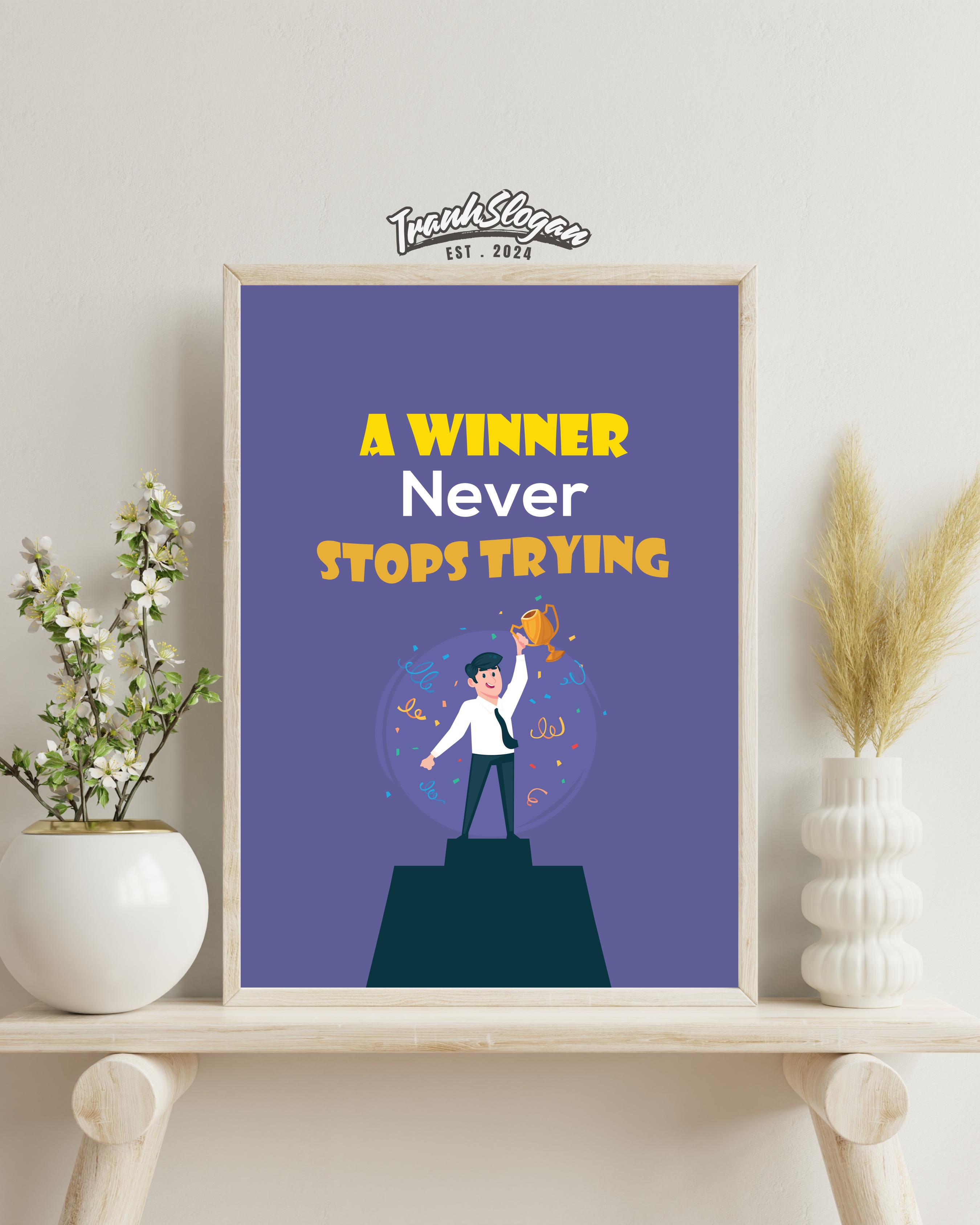 a winner never stops trying