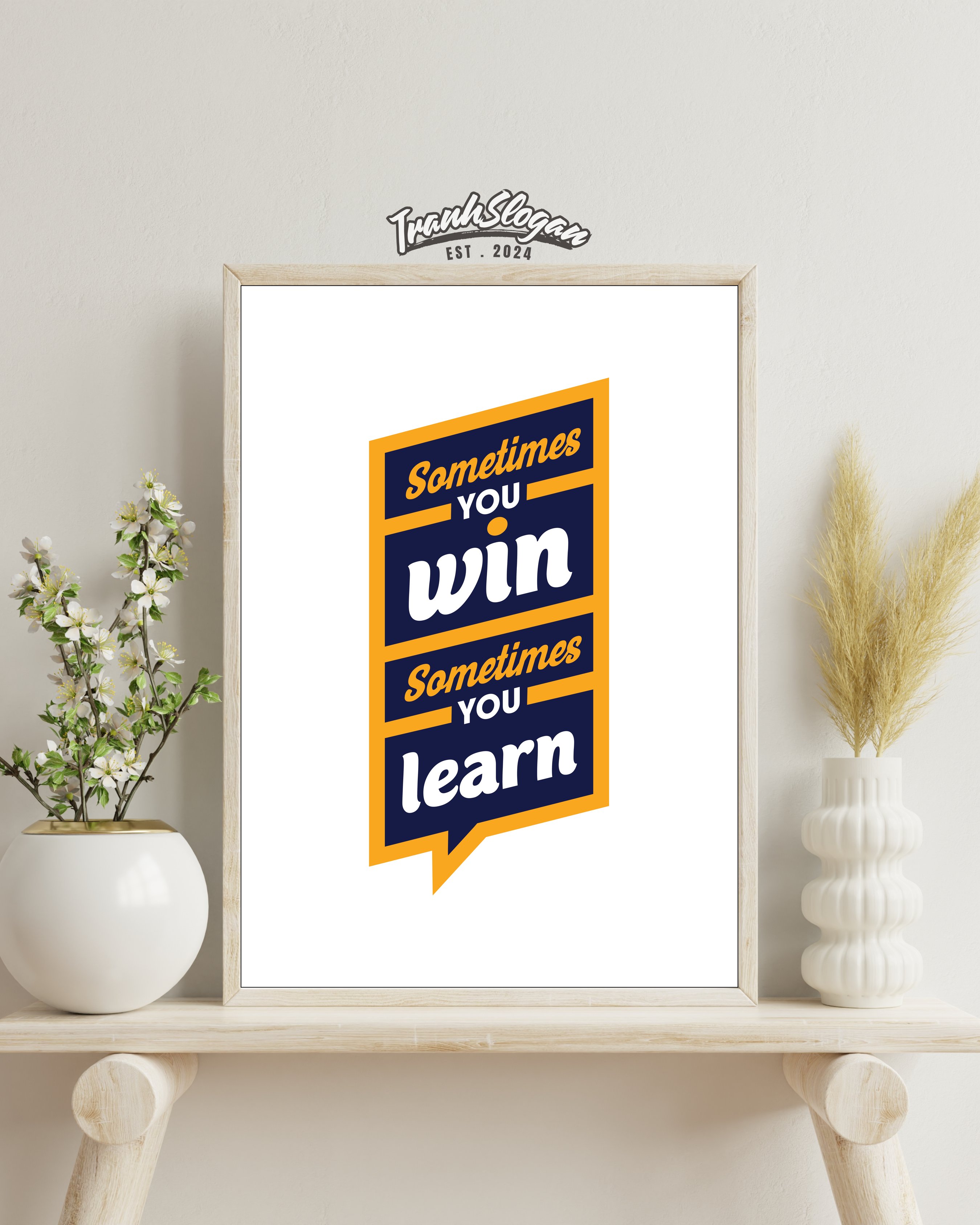 Sometimes you win, sometimes you know