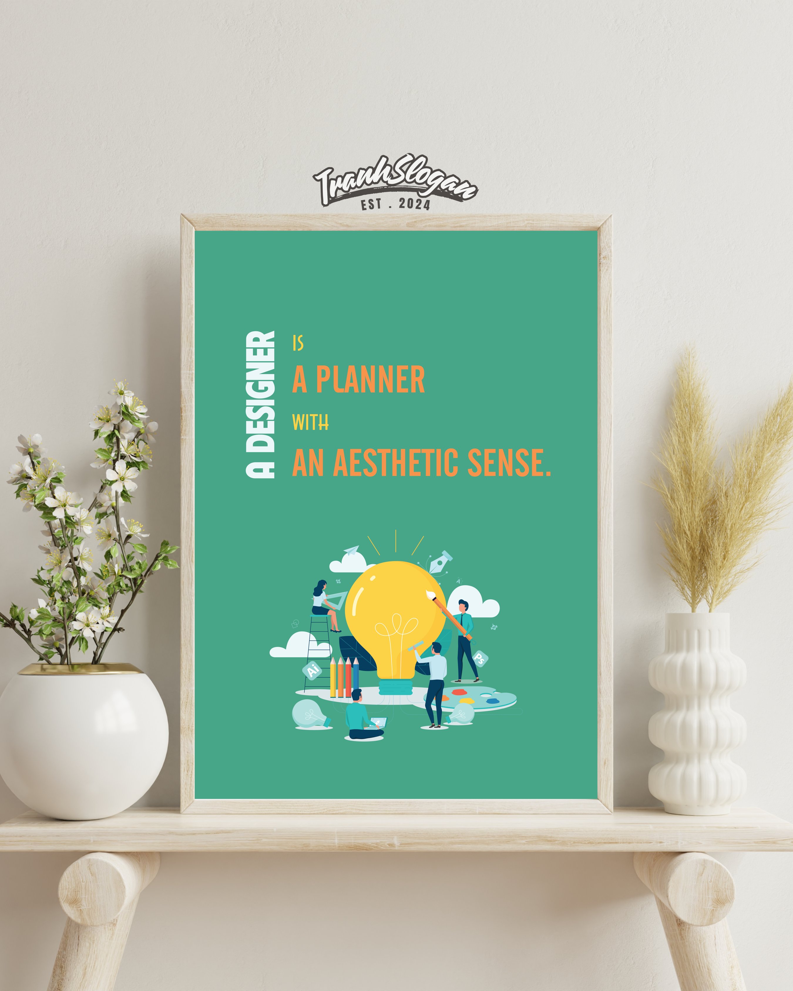 A designer is a planner with an aesthetic sense