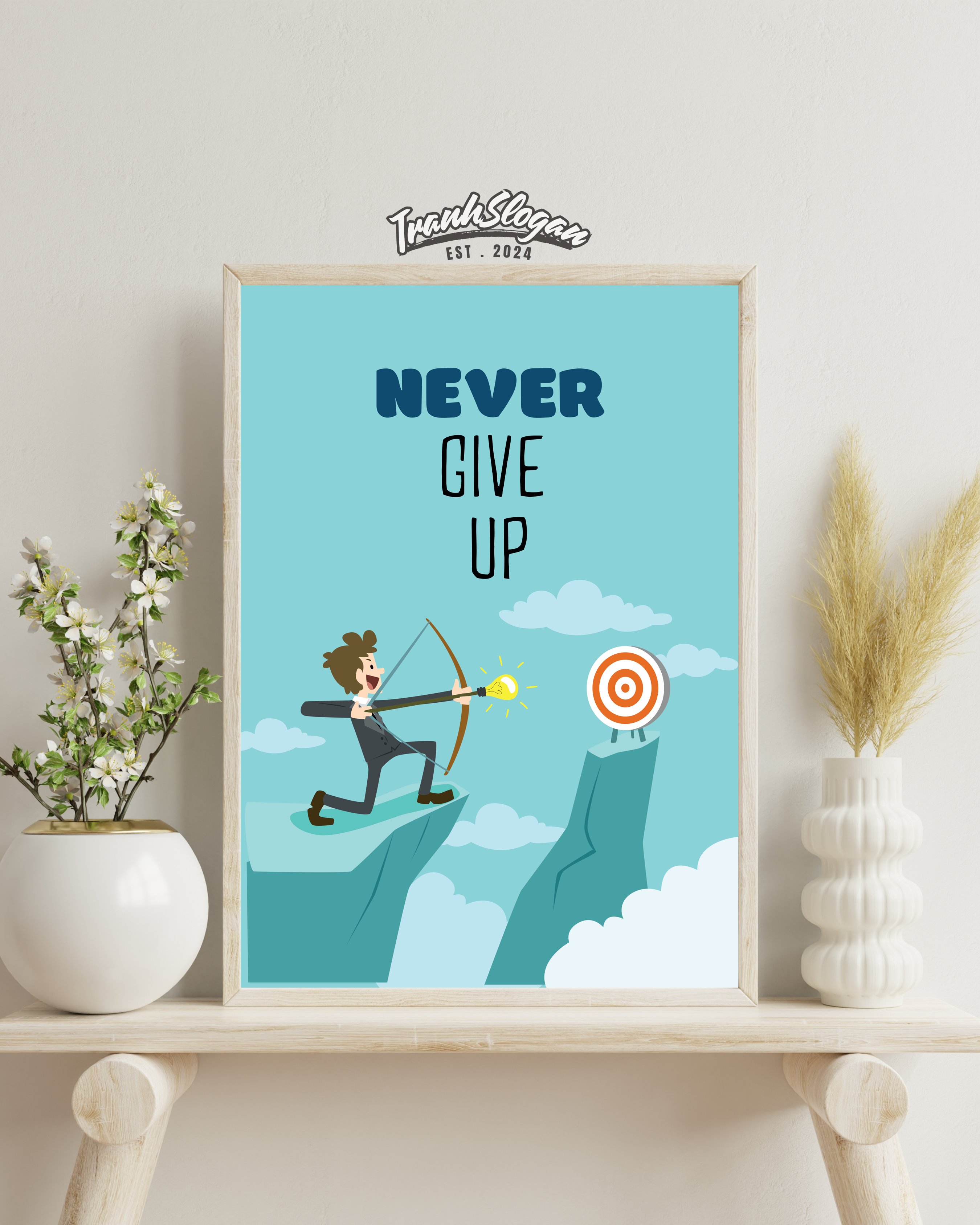 Never give up