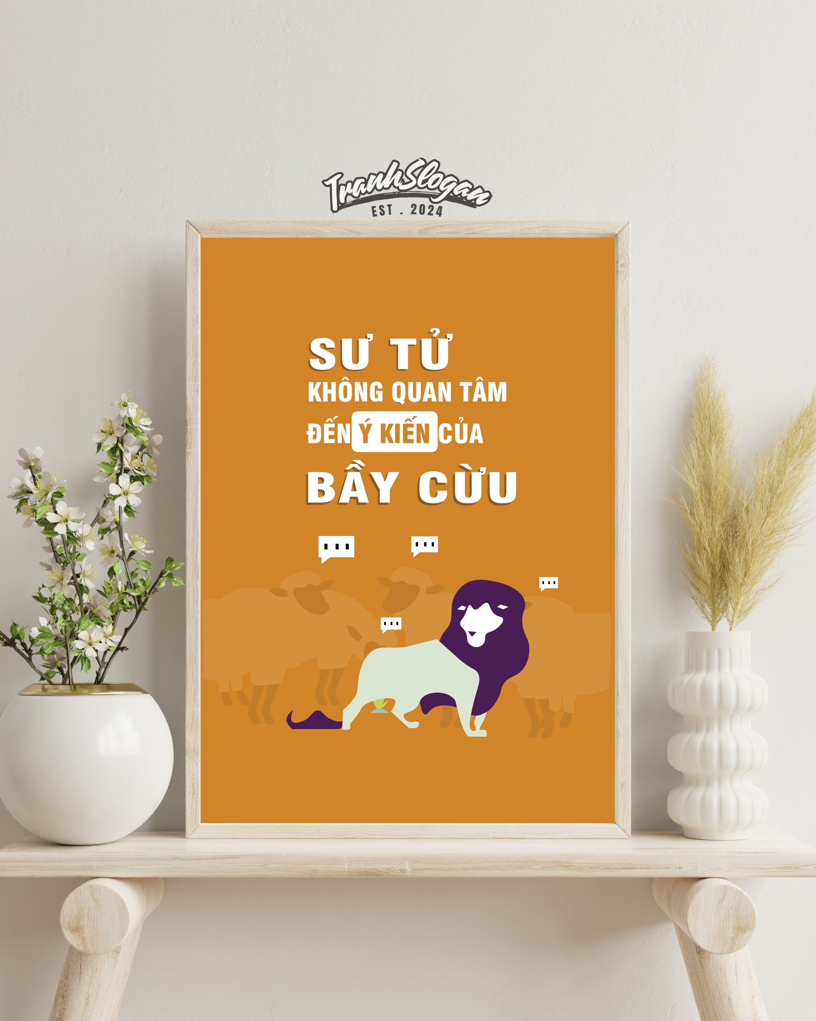 Sư tử không quan tâm đến ý kiến của bầy cừu
