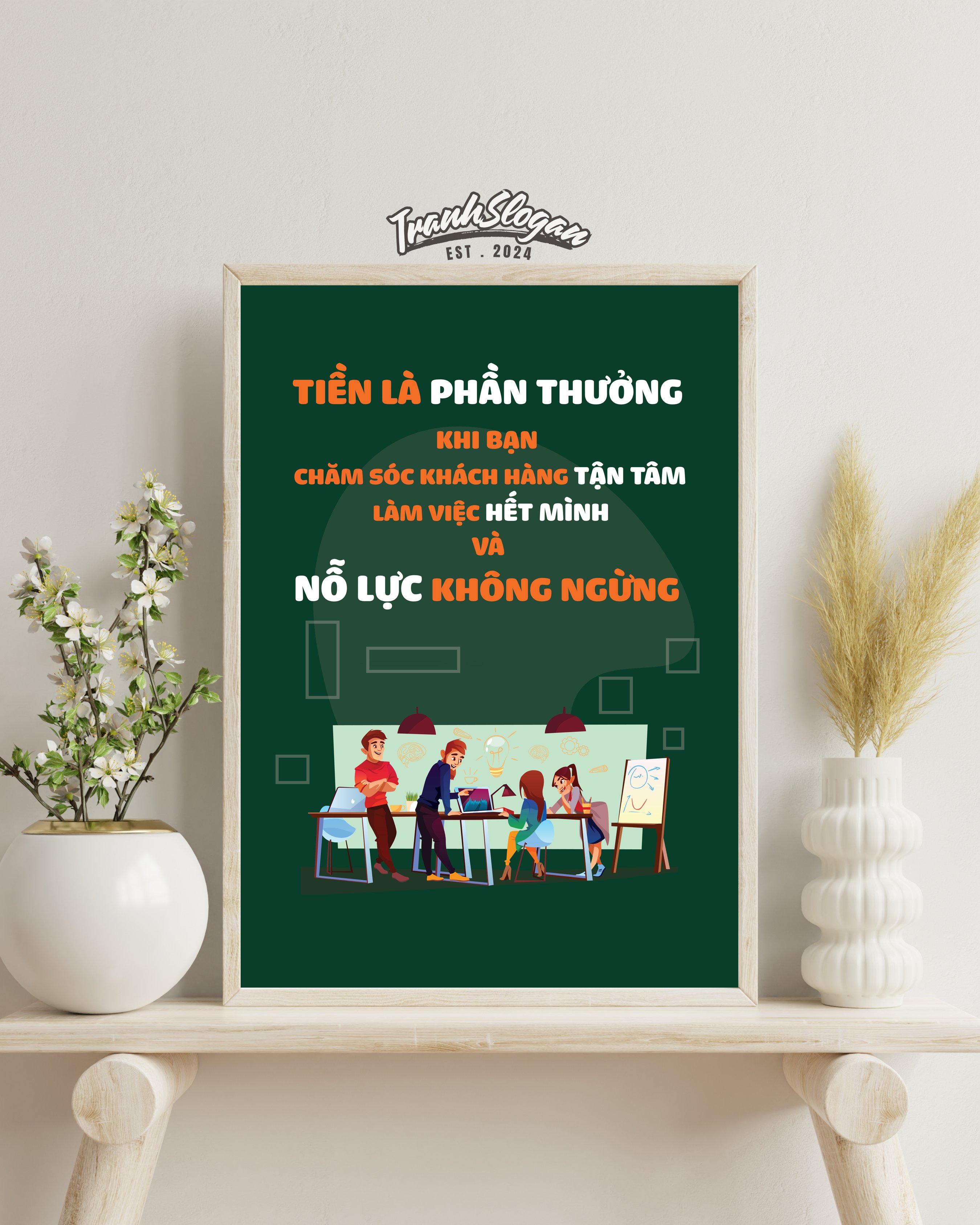 Tiền là phần thưởng khi bạn chăm sóc khách hàng tận tâm làm việc hết mình và nỗ lực không ngừng