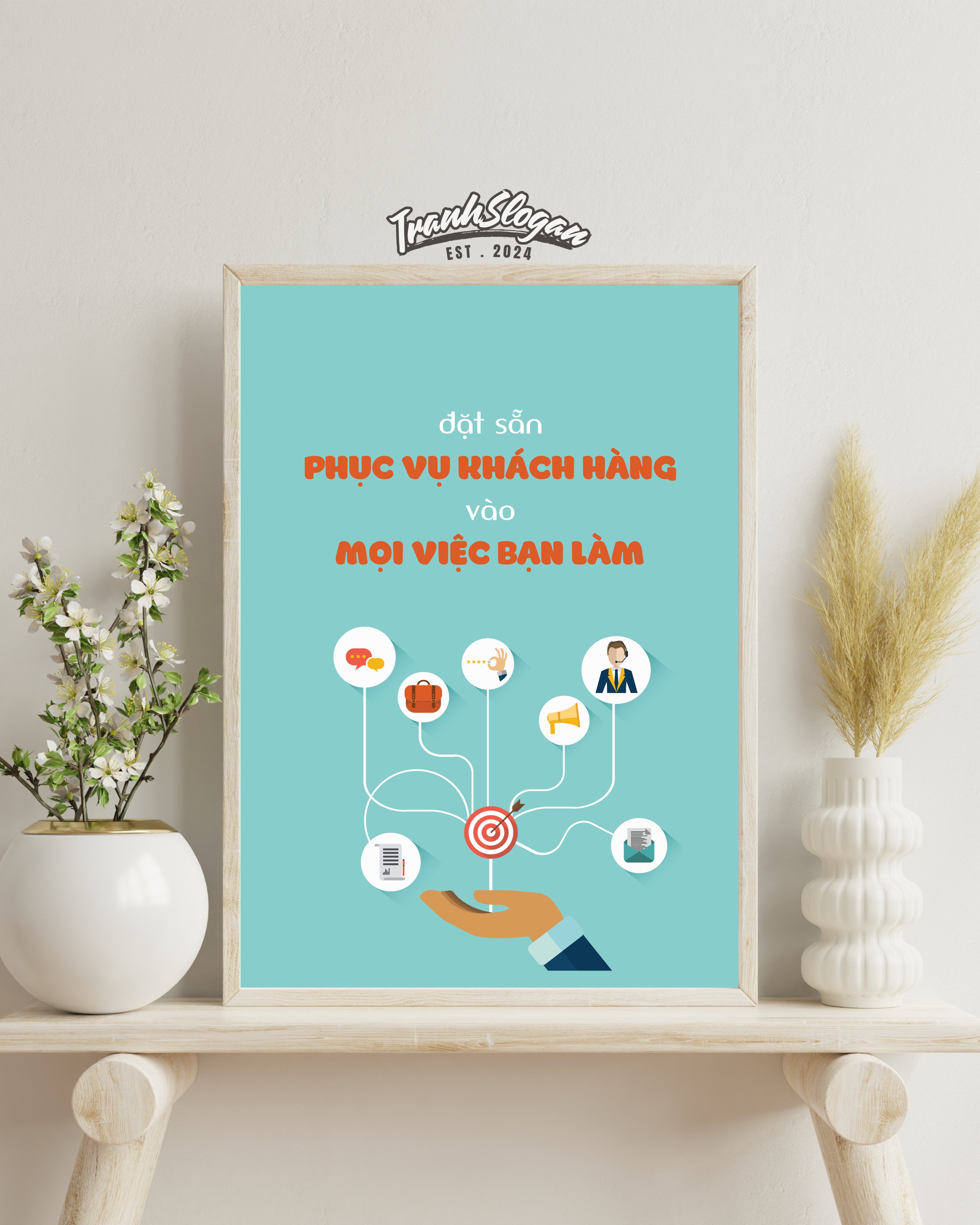 Đặt sẵn phục vụ khách hàng vào mọi việc bạn làm